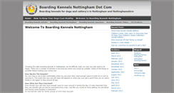 Desktop Screenshot of boardingkennelsnottingham.com